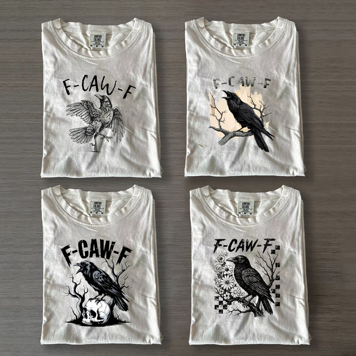 F-Caw-F Raven Funny Halloween T-shirts
