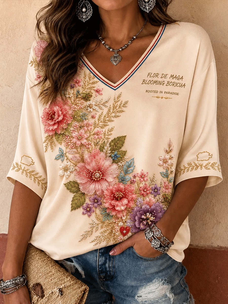 Women's Puerto Rico Pride Art Print T-Shirt