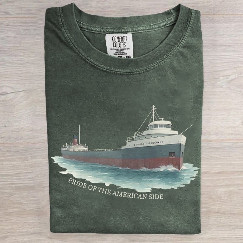 Pride Of The American Side Edmund Fitzgerald Art Print T-Shirt