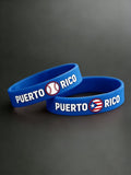 Unisex Puerto Rican Baseball Print Bracelet