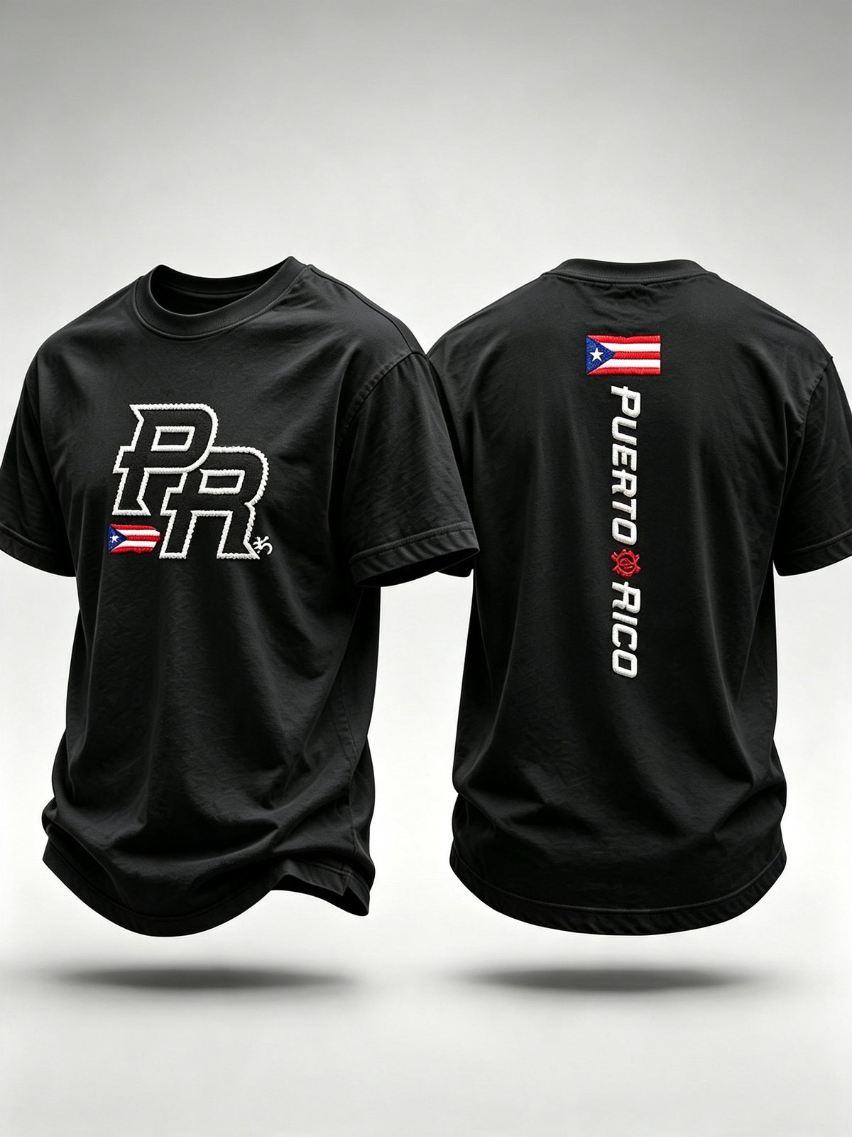 Men's Puerto Rico Print Casual T-shirt