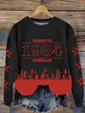 Women's Film And Television Drama Print Crew Neck Sweatshirt