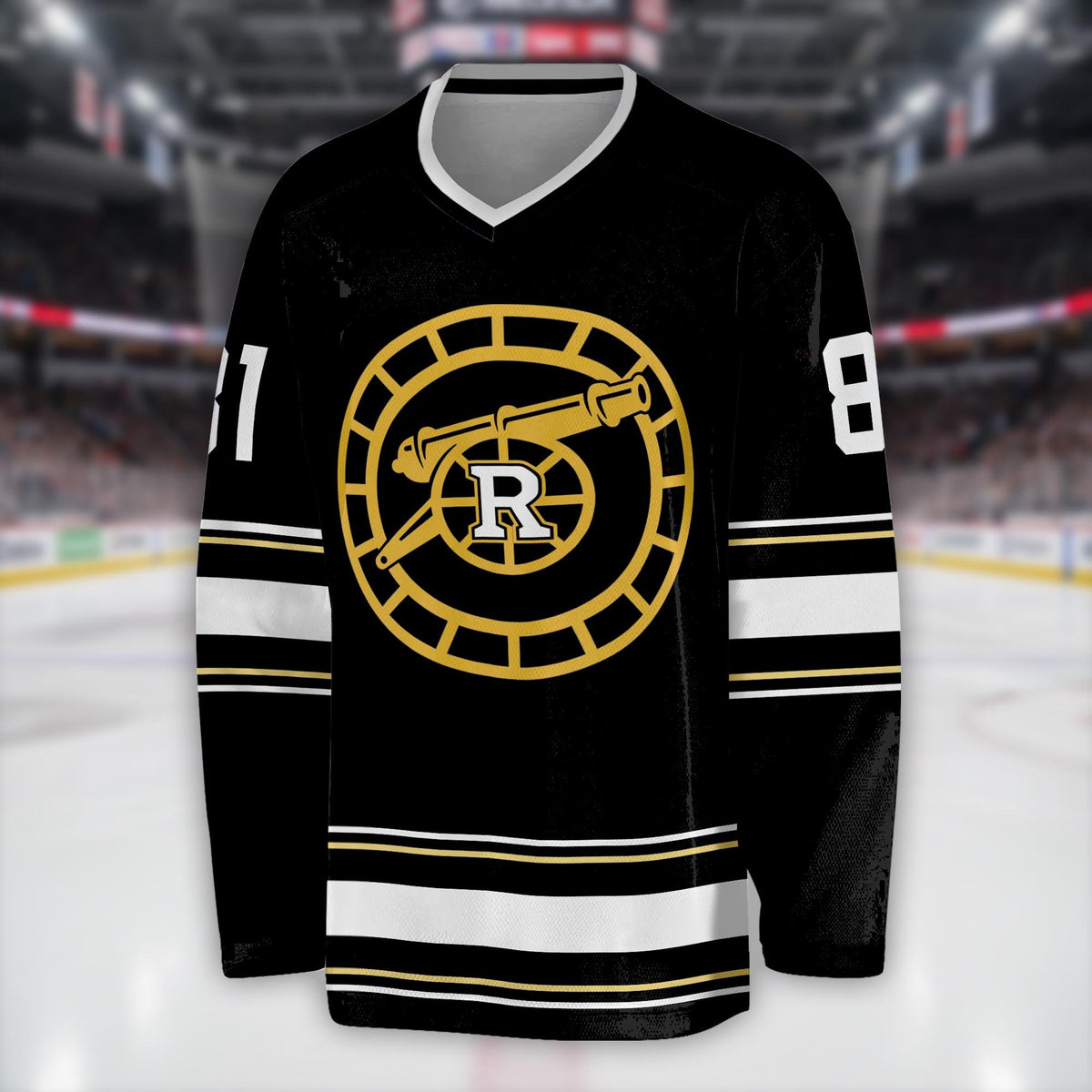 Men's ice hockey print casual top