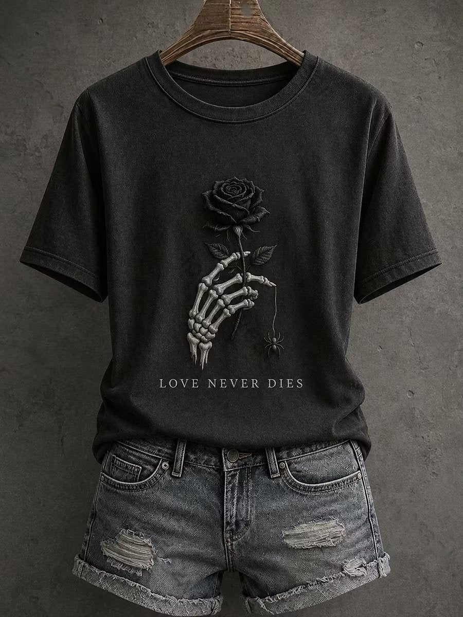 Women'S Casual Halloween Print T-Shirt