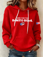Women's casual hooded sweatshirt
