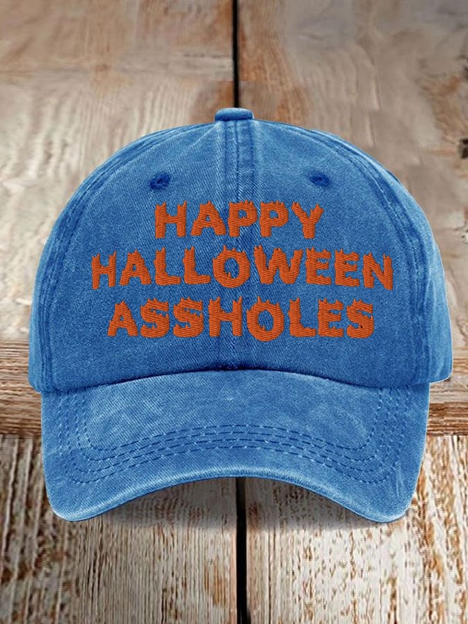 Men's 'Happy Halloween, Assholes' Baseball Cap