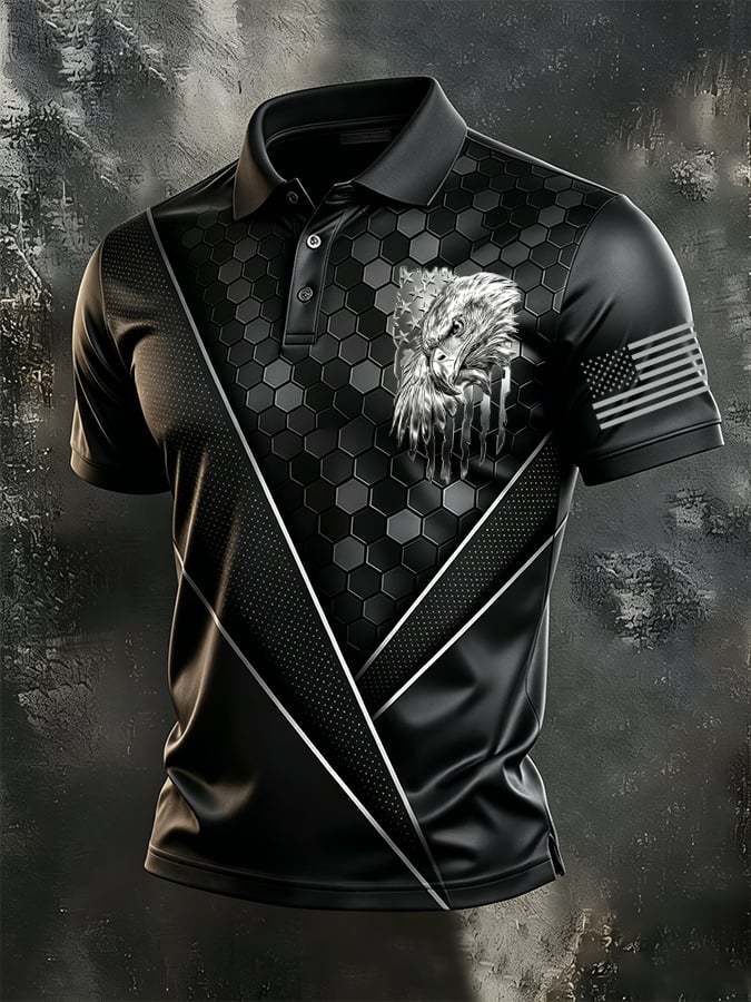 Men's 250Th Anniversary American Casual Short-Sleeve Polo Shirt