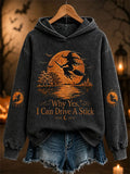 Women's Casual Print Hooded Sweatshirt