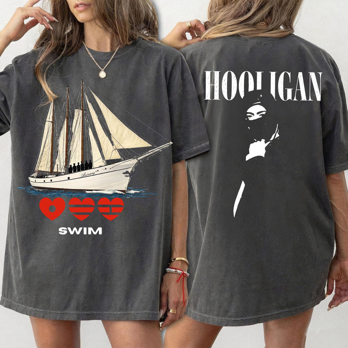 Kpop Music Art Printed Retro T-shirts