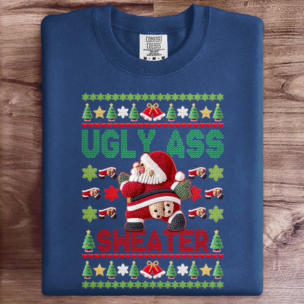 Funny Santas Christmas Art Print Sweatshirt