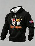 Men'S Puerto Rico Halloween casual print hoodie