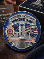 Unisex America's 9/11 Patriot Day Print Pin-back Button