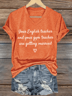 Women's Hot Spot Print V-Neck T-Shirt