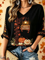 Women's Autumn Printed Casual Top