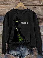 Women's Salem Witch Print Sweatshirt