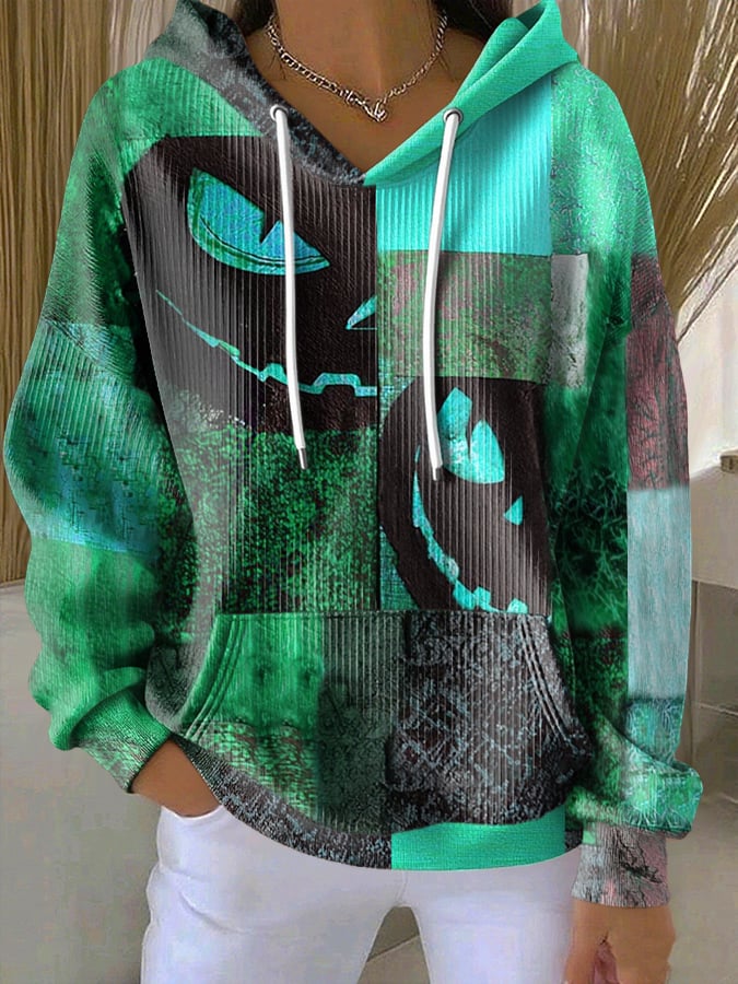 Women's Halloween Printed Casual Sweatshirt