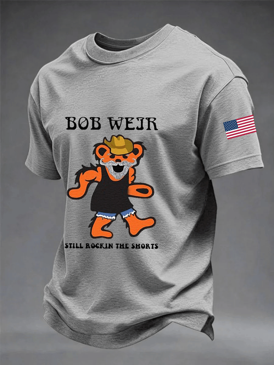 Men's RIP Bob Weir Print Casual T-shirt