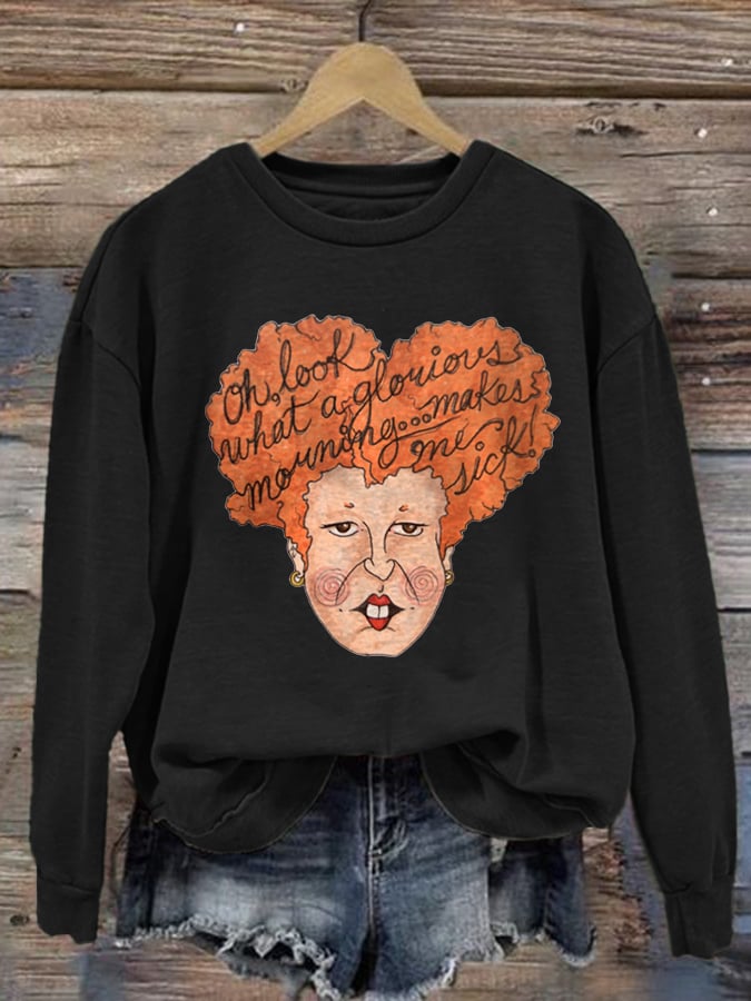 Halloween Women's Printed Long Sleeve Sweatshirt