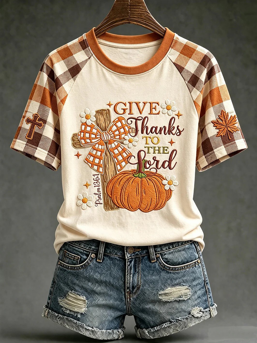 "Give Thanks To The Lord" Comfortable T-Shirt