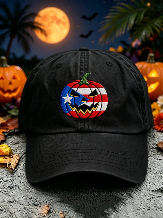 Unisex Halloween In Puerto Rico Printed Baseball Cap