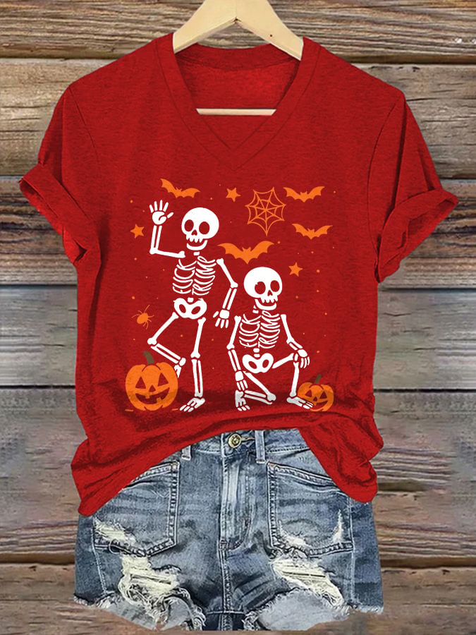 Women's Halloween FDT Printed Casual T-shirt