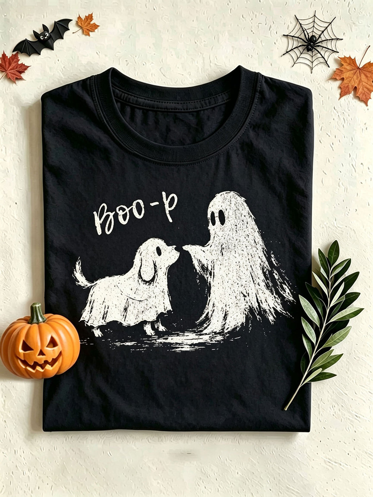 Women's Halloween crew-neck short-sleeve T-shirt