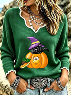 Women's Casual Retro Collar Frayed Edge Top