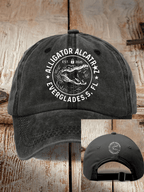 Alligator Alcatraz Funny Florida Everglades Dark Humor  Pride Baseball Cap
