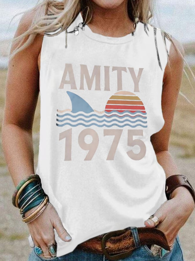 Women's Amity Island 1975 Printed Vest