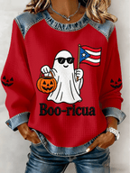 Women's Halloween In Puerto Rico Print Top