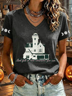 Women's Fall In Love Whenever You Can Print T-shirt