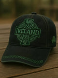 Retro St. Patrick's Day Shamrock Faith Print Baseball Cap