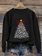 Women'S Fdt Christmas Tree Print Sweatshirt