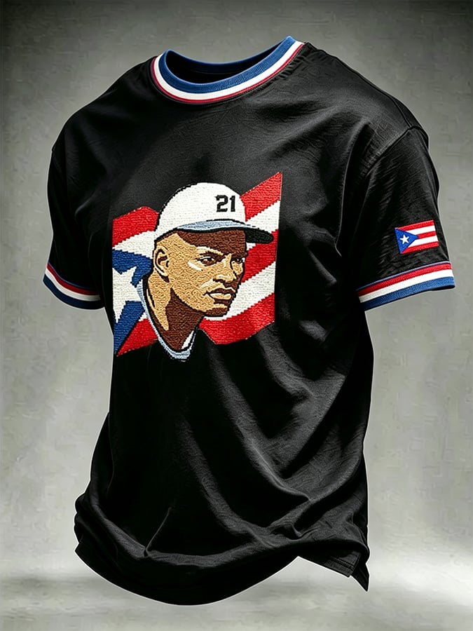 Men's Roberto Clemente Day Print Short-Sleeve T-Shirt