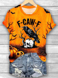 Halloween F-Caw-F Printed T-shirts