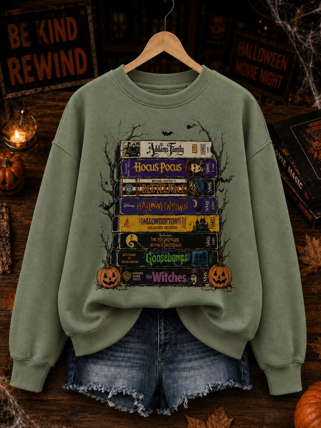 Women'S Halloweentown Print Sweatshirt
