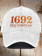 Unisex 1692 They Missed One Print Baseball Cap