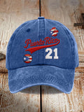 Puerto Rico Baseball Print Baseball Cap
