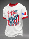Men's Puerto Rico Printed Casual T-shirt