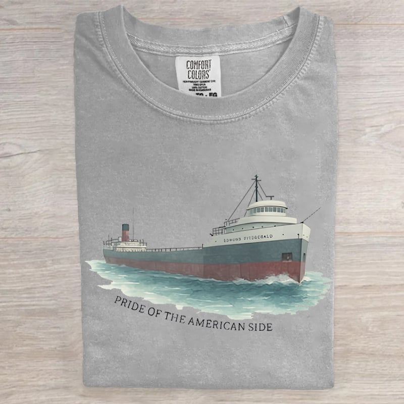Pride Of The American Side Edmund Fitzgerald Art Print T-Shirt