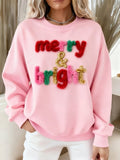 Women's “Merry & Bright” Print Sweatshirt