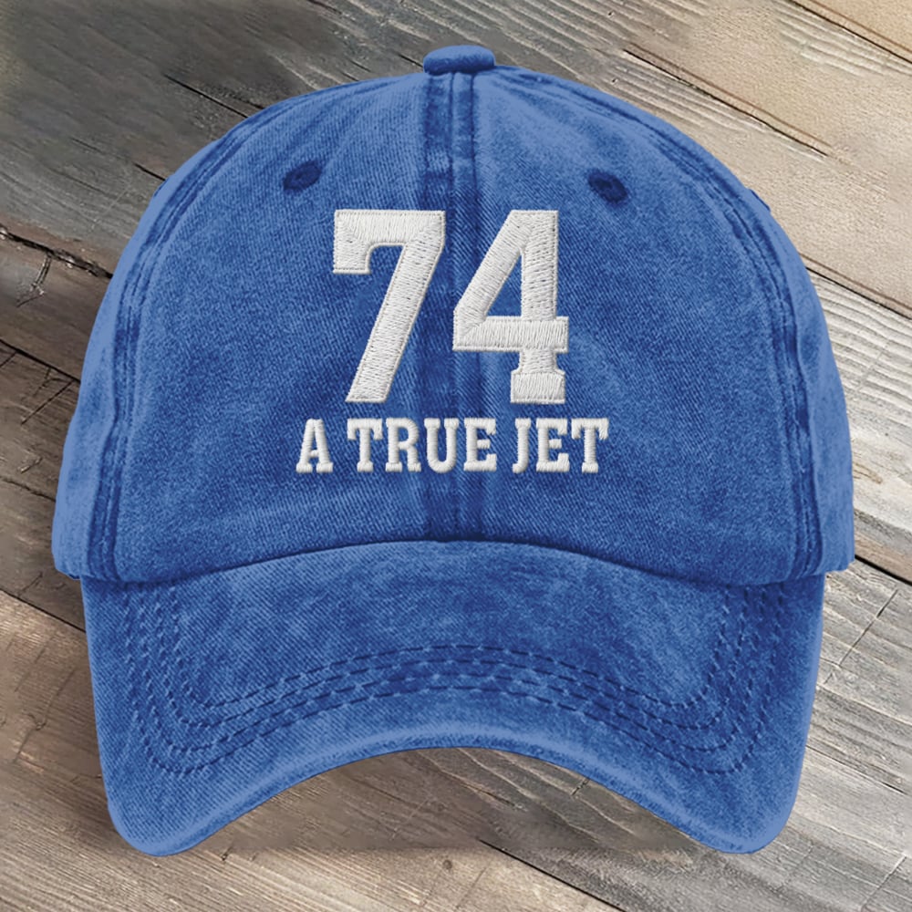 A True Jet 74 Football Art Printed Cap
