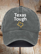Retro Texas Tough Print Baseball Cap