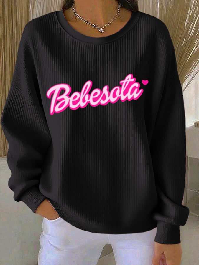 Women's Fashion Printed Casual Sweatshirt