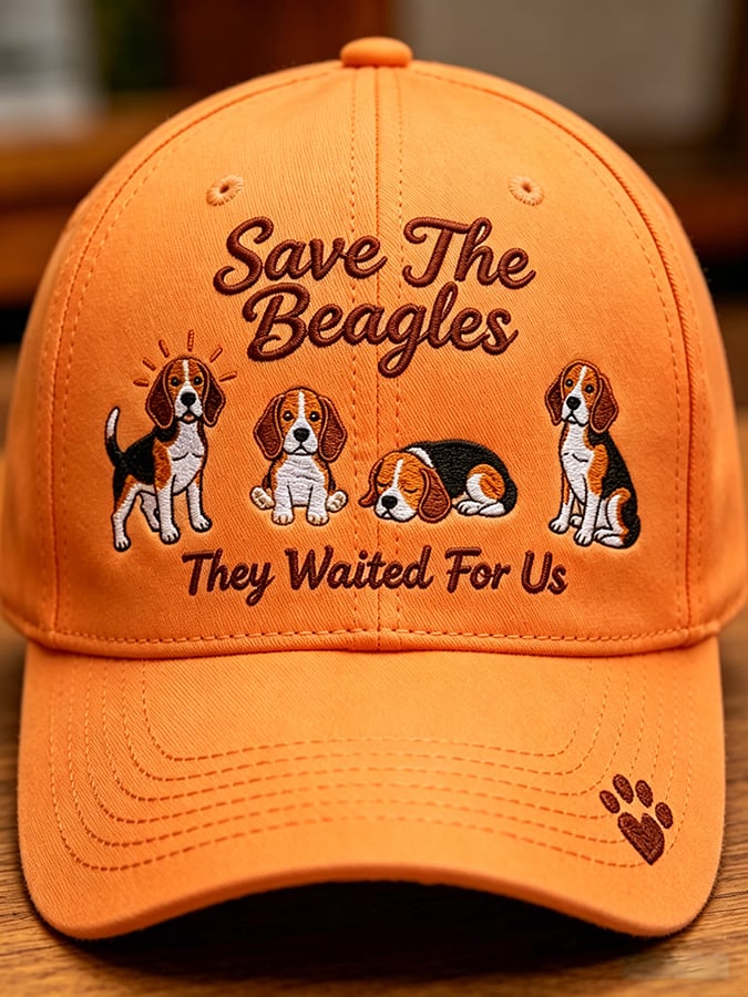 Unisex Save The Beagles They Waited For Us  Printed Art Printed Hat