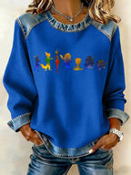Retro Animals Print Sweatshirt