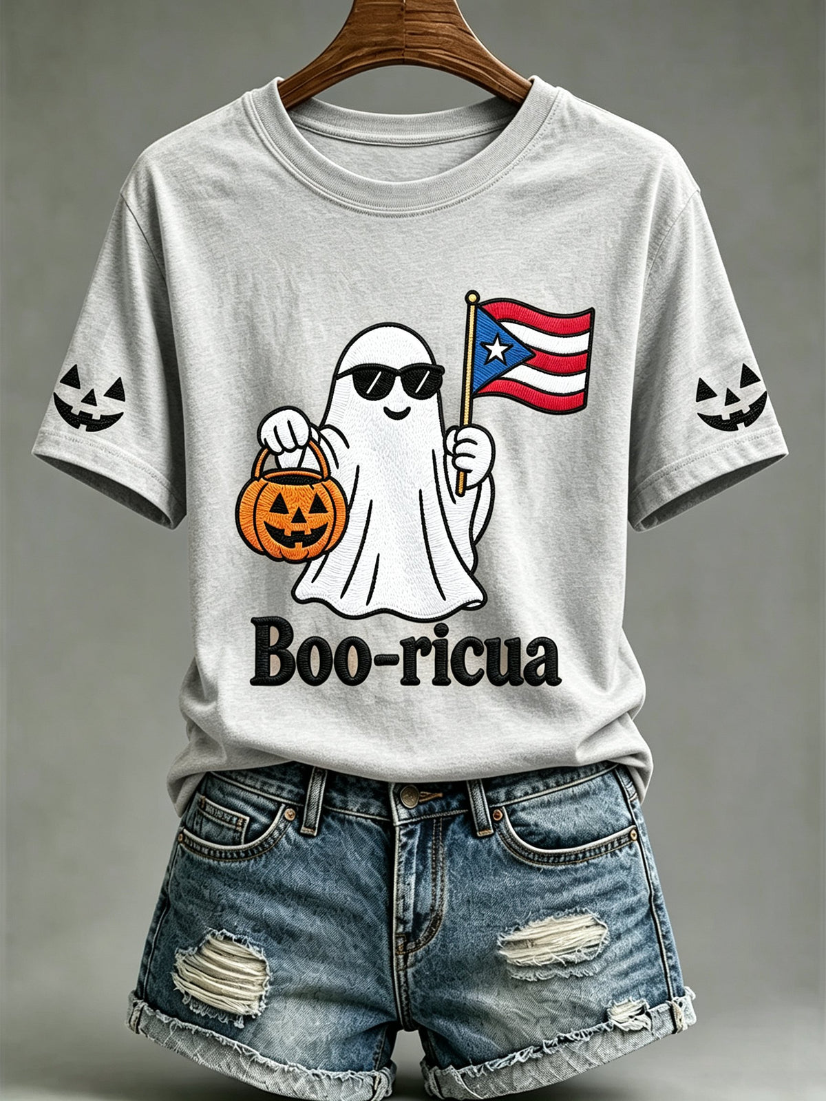 Women's Halloween In Puerto Rico Print T-Shirt