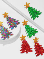 Stylish Christmas Tree Acrylic Earrings
