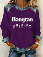 Women's Leisure  Print Sweatshirt