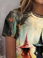 Women's Witch Print Shirt